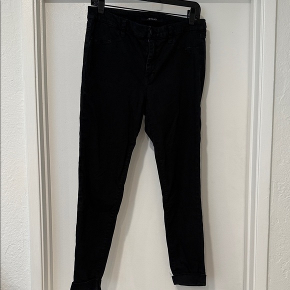 J Brand Midnight Black Stretch Crop Skinny Jeans Sz 31 - Picture 2 of 10